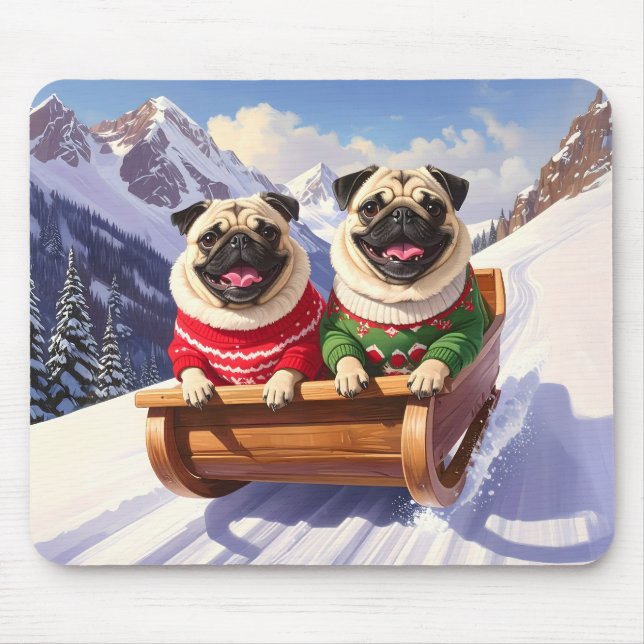 Mousepad Encaixe o anel do trenó (Frente)