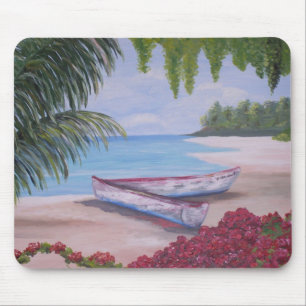Mousepad Encalhado em uma ilha tropical