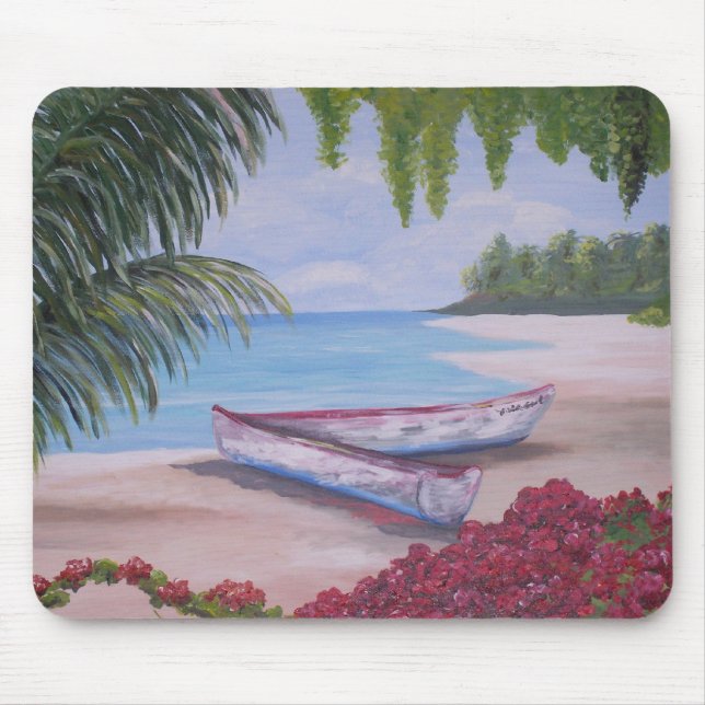 Mousepad Encalhado em uma ilha tropical (Frente)