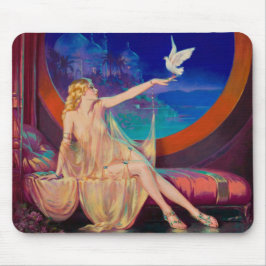 Mousepad Encantamento da arábica Concubina Pinup Girl