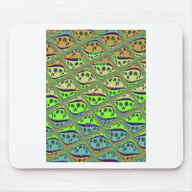 Mousepad Encantando Jardim Eclético Verificado Beleza Flora (Frente)