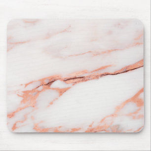 Mousepad Encanto de pedra de mármore cinzento branco do