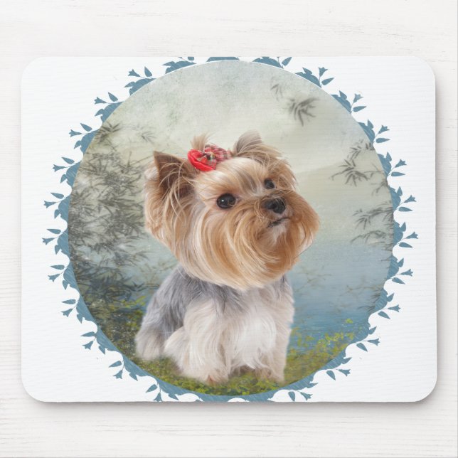 Mousepad Encanto do yorkshire terrier (Frente)