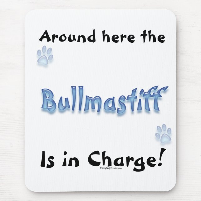Mousepad Encargo Bullmastiff (Frente)
