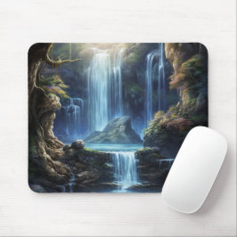 Mousepad Enchanted Fantasy Waterfall Dreamscape 
