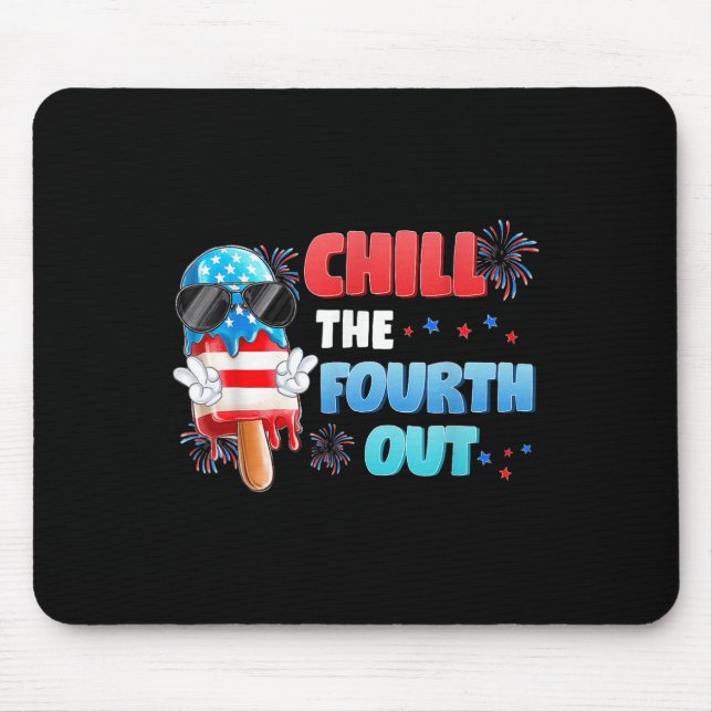 Mousepad Enchimento do quarto Sorvete picolé 4 de julho Ind (Frente)