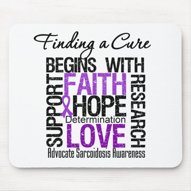 Mousepad Encontrando uma cura para o Sarcoidosis (Frente)