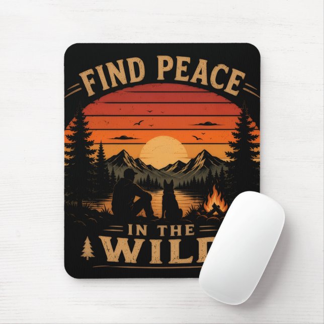 Mousepad Encontre Paz na Natureza (Com mouse)