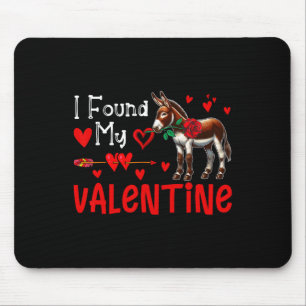 Mousepad Encontrei meu burro de valentine com agricultor de