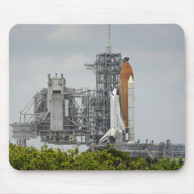 Mousepad Endeavor de Shuttle Espacial no bloco de lançament (Frente)