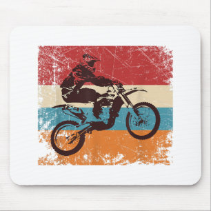 Mousepad Enduro de Motocross em motocicleta retrô fora da e