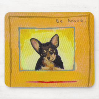 Mousepad Enegreça e tan a pintura pequena do minpin da