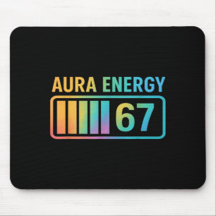 Mousepad Energia Aura 67 Geração Alpha 6 7 Meme Infinito Ri