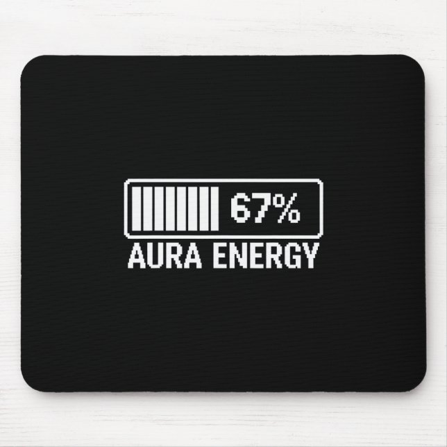 Mousepad Energia Aura Em 67 Seis Sete Meme  (Frente)