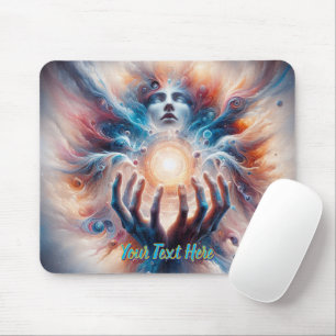 Mousepad Energia Cósmica Embracada por Mãos