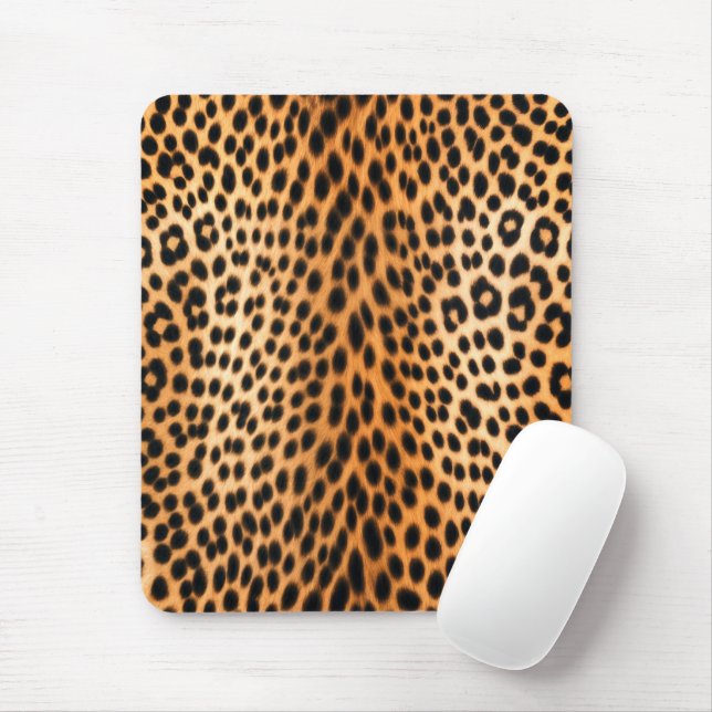 Mousepad Energia do Leopardo Selvagem – Moda Ousada com Est (Com mouse)