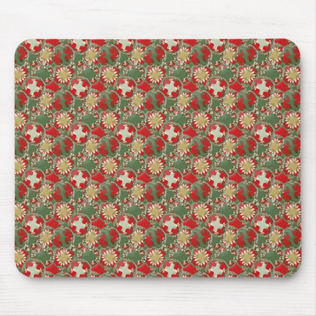 Mousepad Enfeites de natal (Frente)