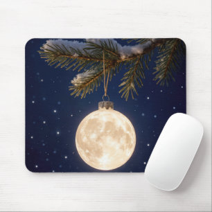 Mousepad Enfeites de natal de Lua Completa
