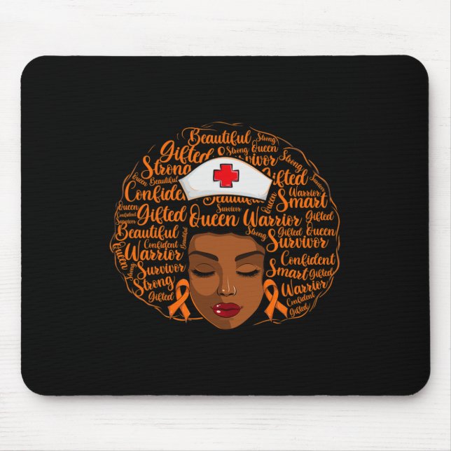 Mousepad Enfermagem da Consciência do Cancer Sanguíneo (Frente)