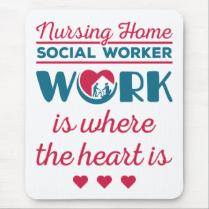Mousepad Enfermagem De Trabalho Social Doméstico Onde O Cor
