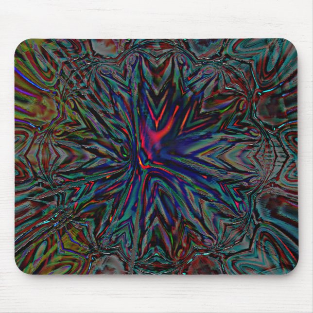 Mousepad Enfermaria digital escura e derrame rústico em rel (Frente)