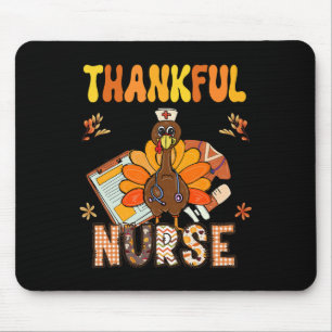 Mousepad Enfermeira agradecida Groovy Ação de Graças Enferm
