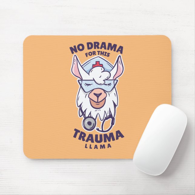 Mousepad Enfermeira ama Llama (Com mouse)