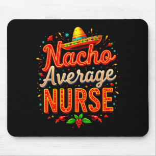 Mousepad Enfermeira amante de taco cinco de mayo festa para
