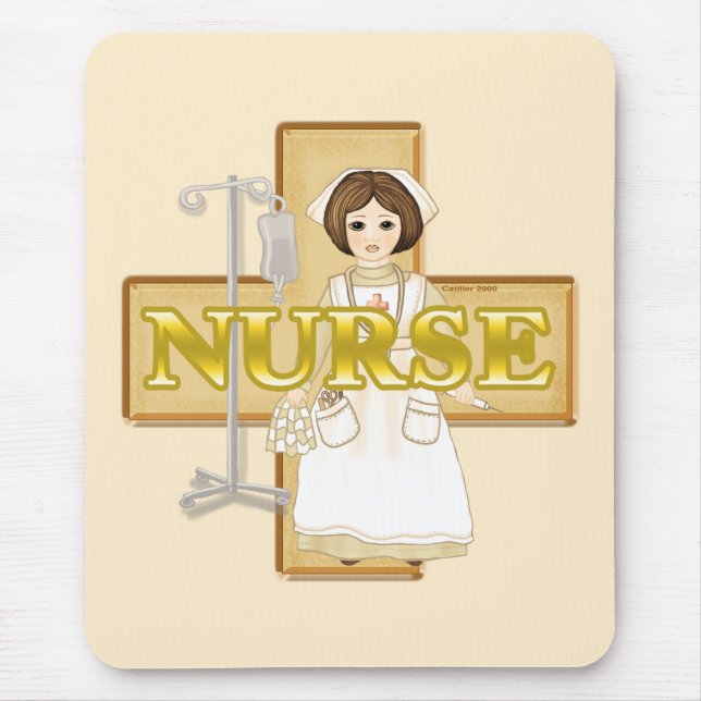 Mousepad Enfermeira antiga  (Frente)