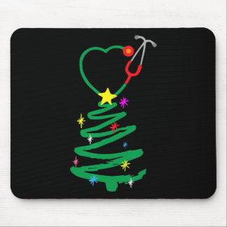 Mousepad Enfermeira Árvore de Natal Enfermeira Estetoscópio