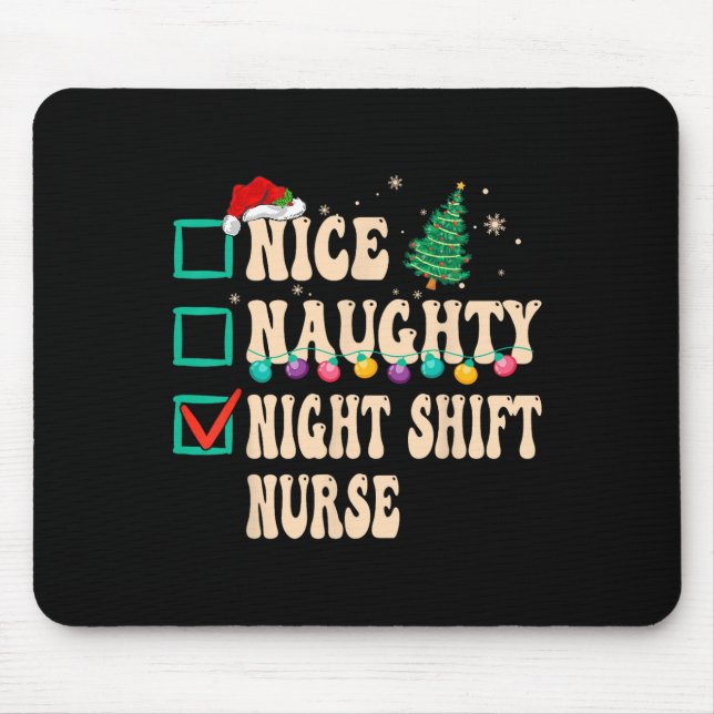 Mousepad Enfermeira Bela de Turnos Noturnos (Frente)