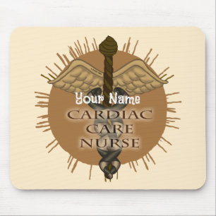 Mousepad Enfermeira cardíaca Caduceu