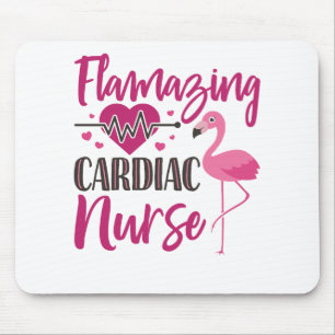 Mousepad Enfermeira Cardíaca Enfermeira Flamingo Apreciaç