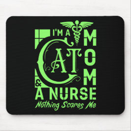 Mousepad Enfermeira Cat Mamãe - Presente Engraçado para Enf