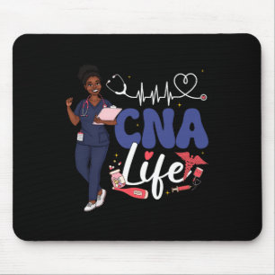 Mousepad Enfermeira Cna Mês da História Negra Afro-American