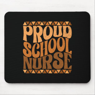 Mousepad Enfermeira da escola orgulhosa História negra Mês