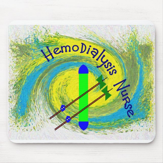 Mousepad enfermeira da hemodiálise (Frente)