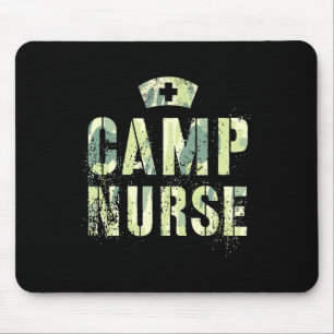 Mousepad Enfermeira de acampamento camuflado Estudante de e