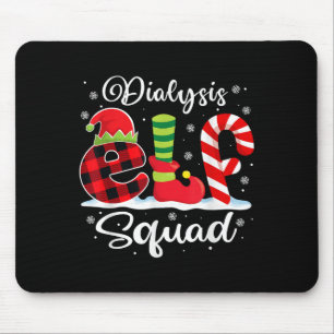 Mousepad Enfermeira de diálise de Natal do Esquadrão Elf de