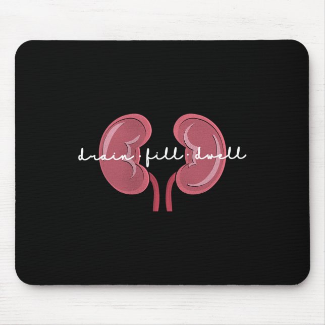 Mousepad Enfermeira de diálise Enfermeiro de Doença Renal D (Frente)