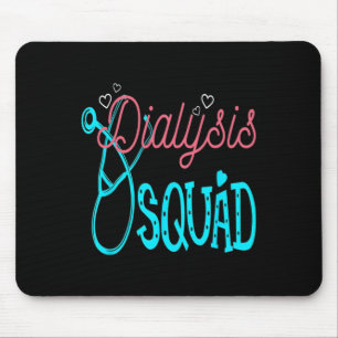 Mousepad Enfermeira de Diálise Nefrologia Equipe de Doenças