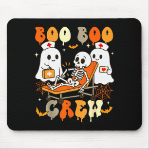 Mousepad Enfermeira de Halloween Equipe Boo Boo Médico Fant