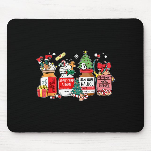 Mousepad Enfermeira De Natal Er Ed Icu Rn (Frente)