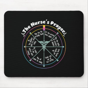 Mousepad Enfermeira de oração Roupa Rn Médico de Enfermeira