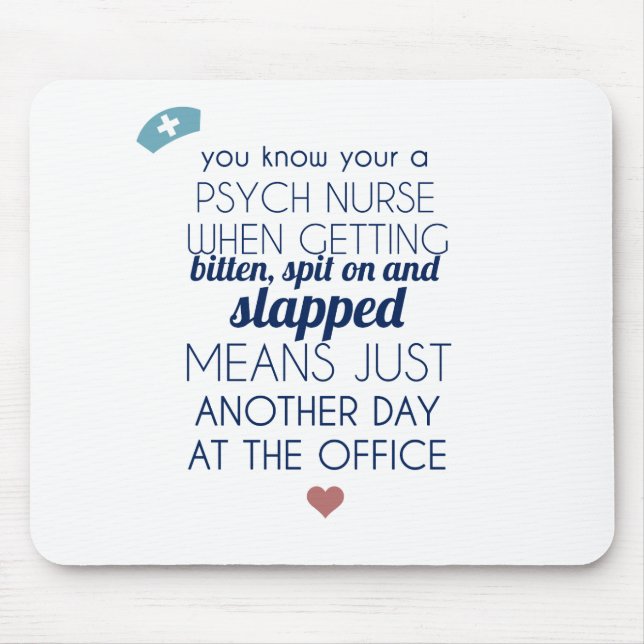 Mousepad Enfermeira de Psych (Frente)