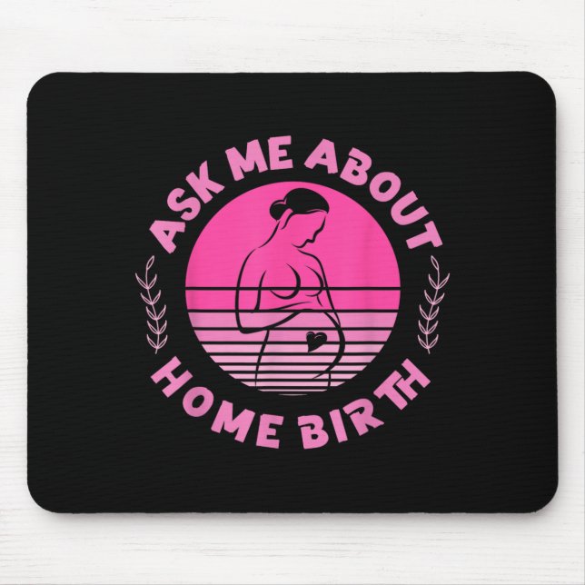 Mousepad Enfermeira de Trabalho de Parto e Parto Parteira T (Frente)