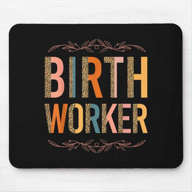 Mousepad Enfermeira de Trabalho de Parto e Parto Parteira T (Frente)