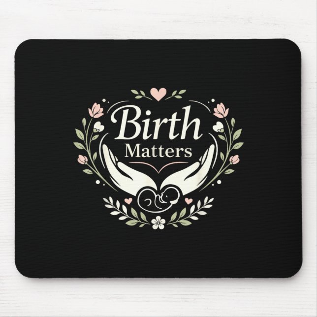 Mousepad Enfermeira de Trabalho de Parto e Parturição Parte (Frente)