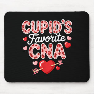 Mousepad Enfermeira do coração favorita do Cupido no dia do