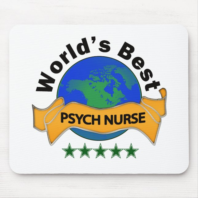 Mousepad Enfermeira do Psych do mundo a melhor (Frente)